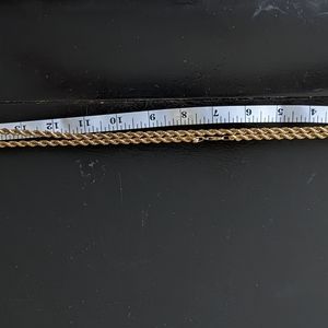 Solid 14K gold rope chain